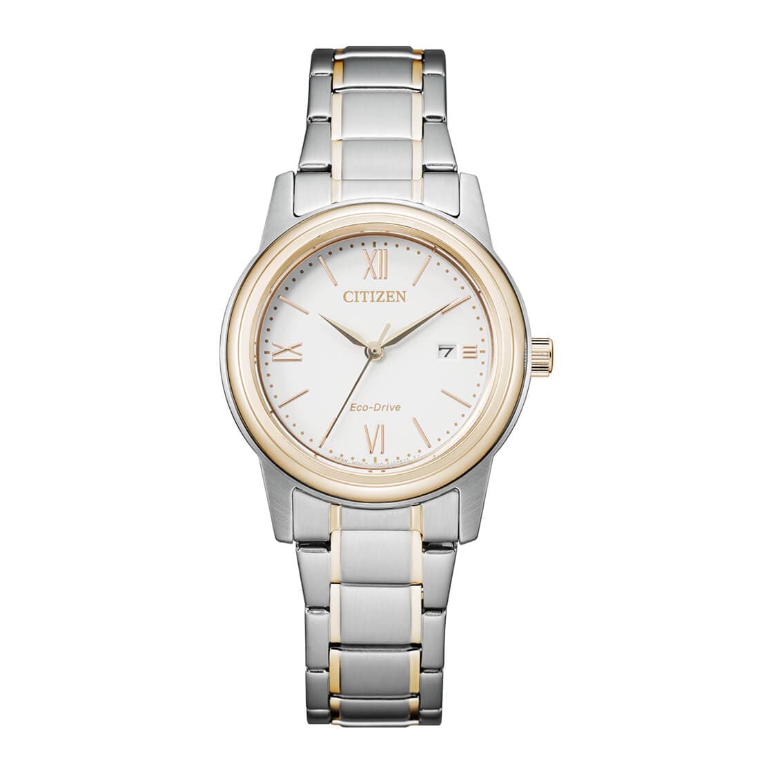CITIZEN ECO-DRIVE LADIES WATCH WHITE DIAL - FE1226-82A - Kamal Watch Company