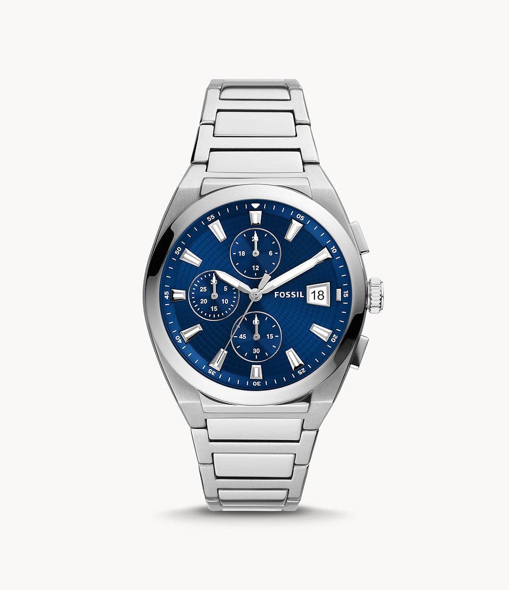 Fossil Everett Chronograph Stainless Steel Watch - Kamal Watch Company