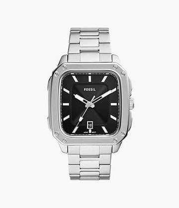 FOSSIL Inscription Three-Hand Date Stainless Steel Watch FS5933I - Kamal Watch Company