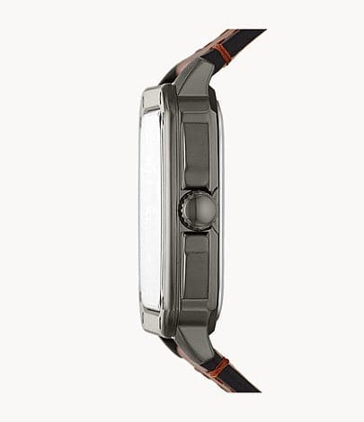 FOSSIL Inscription Three-Hand Date Amber Eco Leather Watch FS5934I - Kamal Watch Company