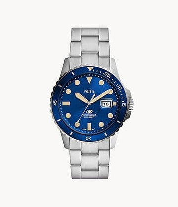 FOSSIL Fossil Blue Three-Hand Date Stainless Steel Watch FS5949i - Kamal Watch Company
