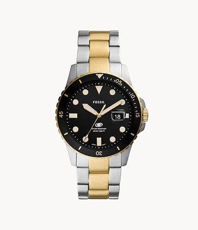 FOSSIL Fossil Blue Three-Hand Date Two-Tone Stainless Steel Watch FS5951I