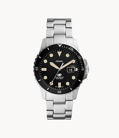 FOSSIL Fossil Blue Three-Hand Date Two-Tone Stainless Steel Watch FS5952I - Kamal Watch Company
