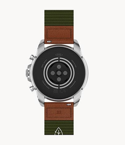 FOSSIL Gen 6 Smartwatch Venture Edition Olive Fabric and Leather FTW4068 - Kamal Watch Company