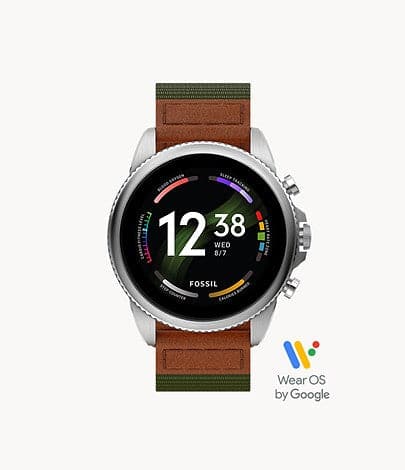 FOSSIL Gen 6 Smartwatch Venture Edition Olive Fabric and Leather FTW4068 - Kamal Watch Company
