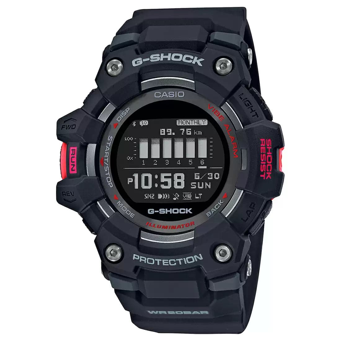 G1040 GBD-100-1DR Casio G-Shock G-Squad Athleisure Series Men's Smartwatch - Kamal Watch Company