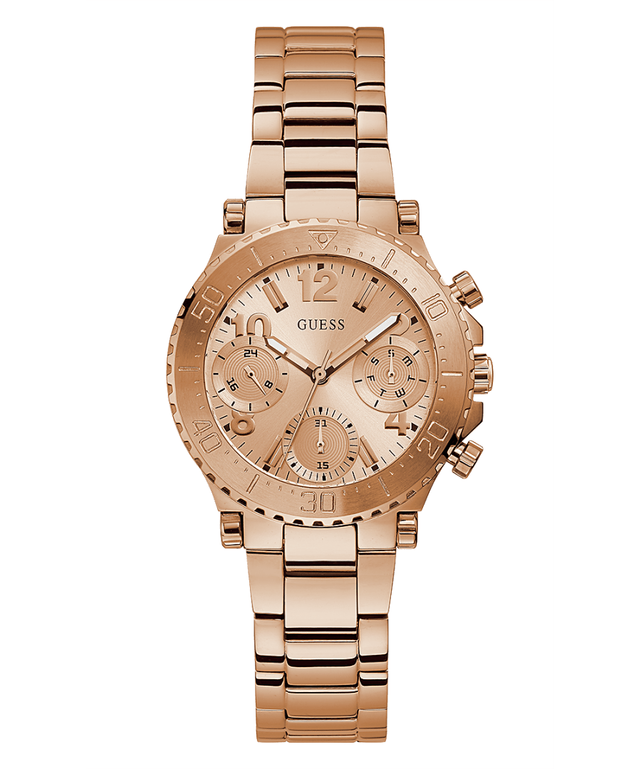 Rose Gold Tone Case Rose Gold Tone Stainless Steel Watch