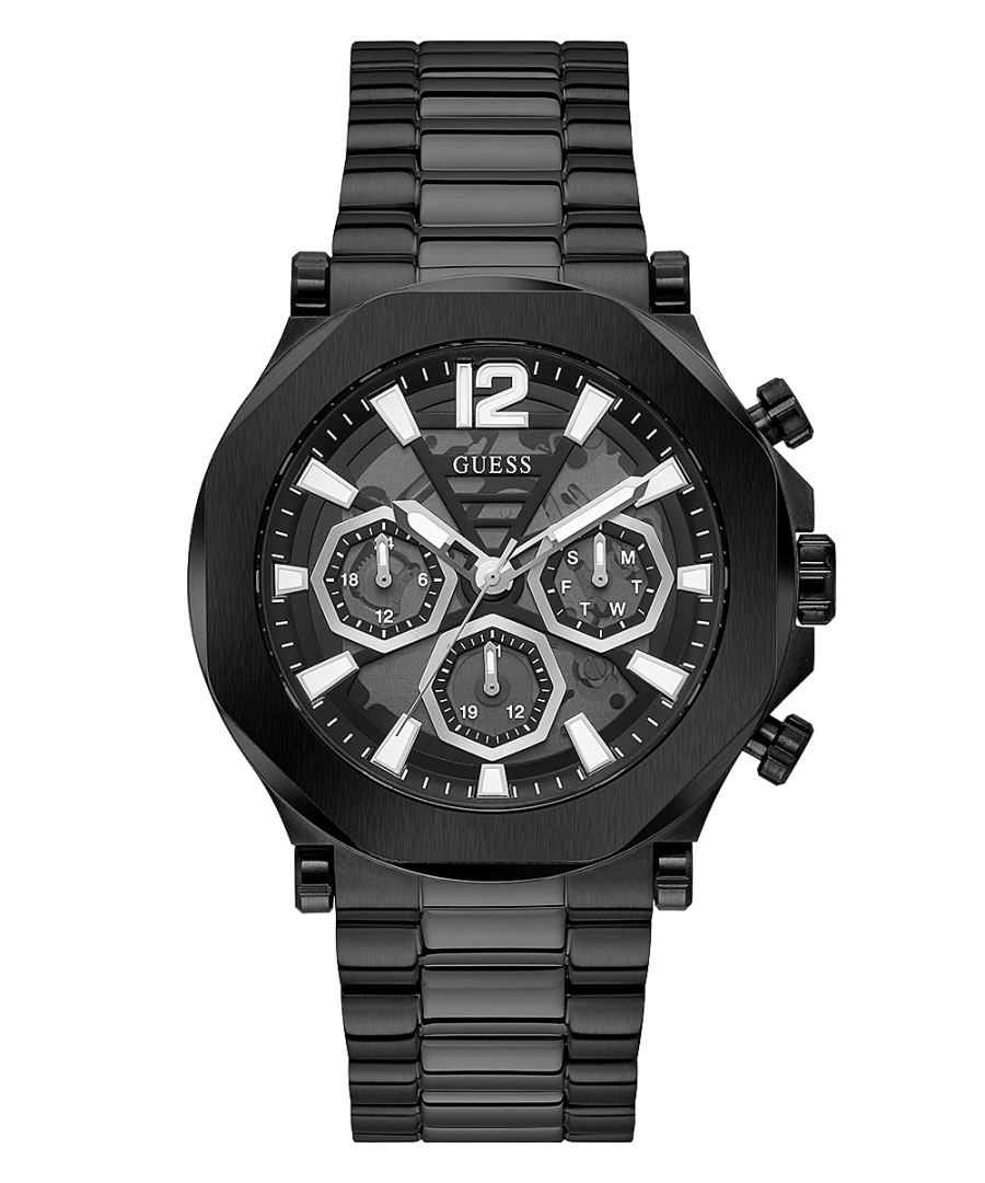 BLACK CASE BLACK STAINLESS STEEL WATCH - Kamal Watch Company