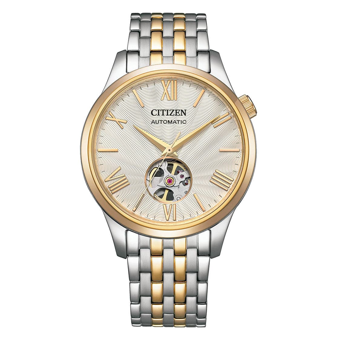 CITIZEN AUTOMATIC GENTS WATCH WHITE DIAL - NH9136-88A - Kamal Watch Company