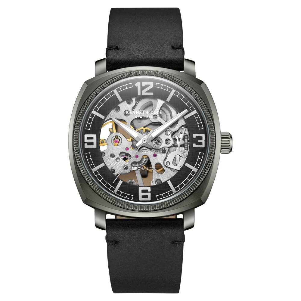 Kenneth Cole Black Dial Analog Mechanical Hand Wound Watch for Men KCWGE0020703MN - Kamal Watch Company