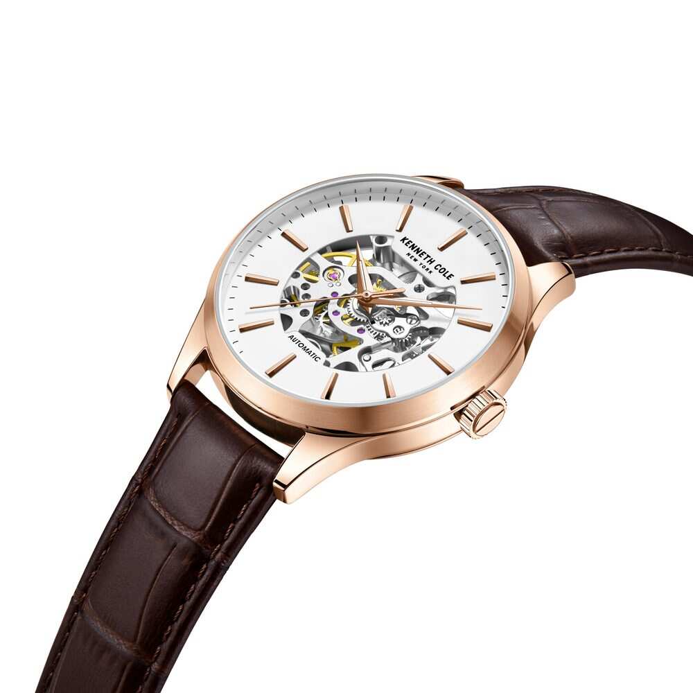 Kenneth Cole White Dial Automatic Watch for Men KCWGE2216901MN - Kamal Watch Company