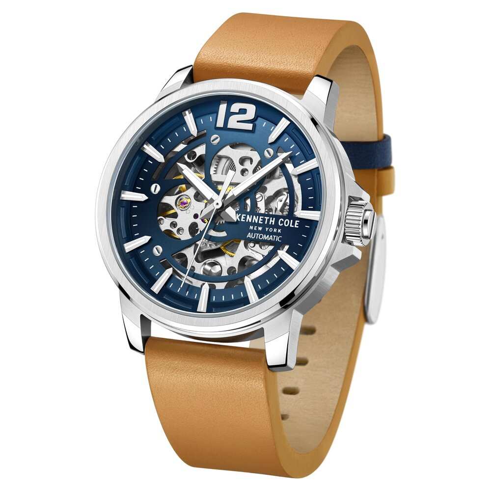 Kenneth Cole Blue Dial Automatic Watch for Men KCWGE2220502MN - Kamal Watch Company