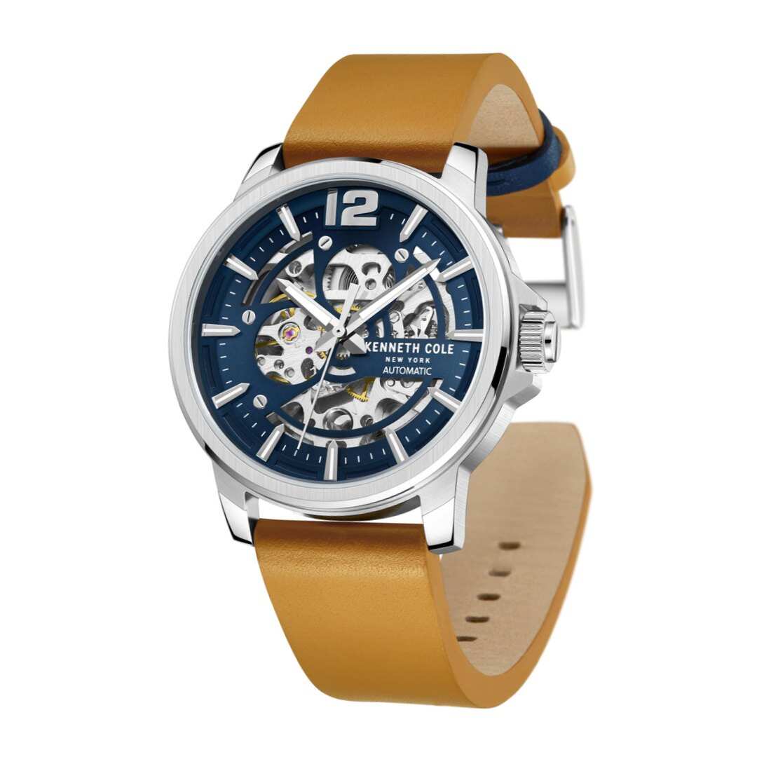 Kenneth Cole Blue Dial Automatic Watch for Men KCWGE2220502MN - Kamal Watch Company
