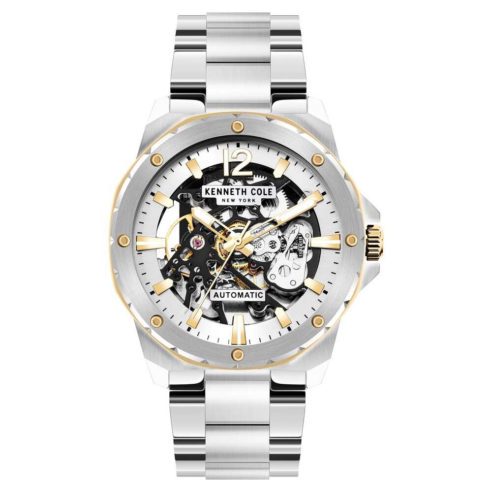 Kenneth Cole White Dial Silver Stainless Steel Strap Watch KCWGL2104202MN - Kamal Watch Company