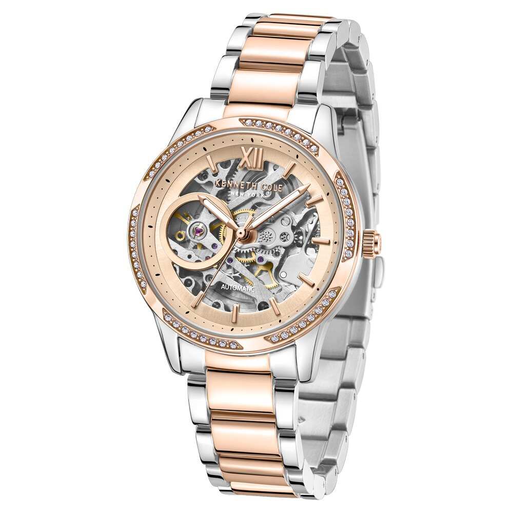Kenneth Cole Rose Gold Dial Automatic Watch for Women KCWLL0016402LD - Kamal Watch Company