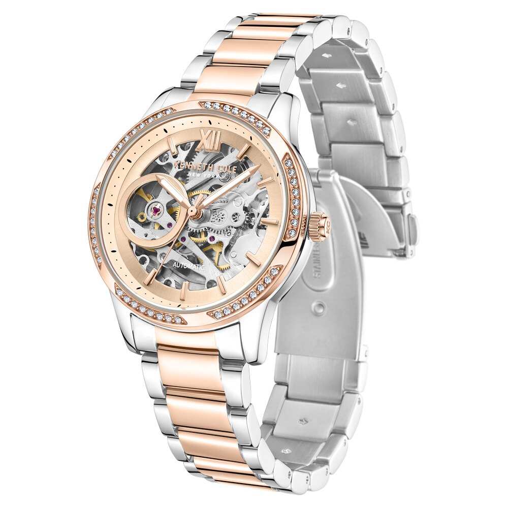 Kenneth Cole Rose Gold Dial Automatic Watch for Women KCWLL0016402LD - Kamal Watch Company