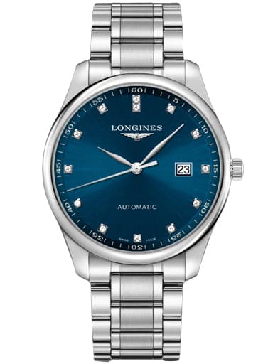 Longines The Longines Master Collection Blue Diamond Dial Watch - Kamal Watch Company