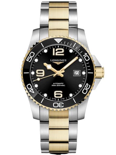 Longines HydroConquest Black Dial Watch - Kamal Watch Company