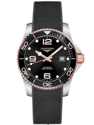 Longines HydroConquest Black Dial Watch - Kamal Watch Company