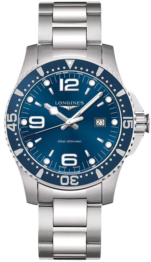 Longines HydroConquest Blue Dial Stainless Steel Men's 44mm Watch - Kamal Watch Company