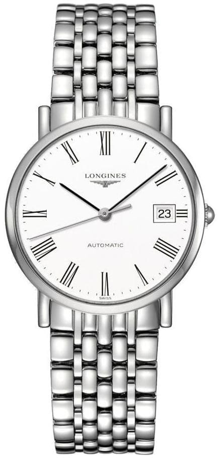 LONGINES Elegant Automatic White Dial Ladies Steel Watch L4.809.4.11.6 - Kamal Watch Company