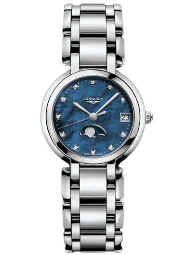 Longines PrimaLuna Blue mother-of-pearl Watch - Kamal Watch Company