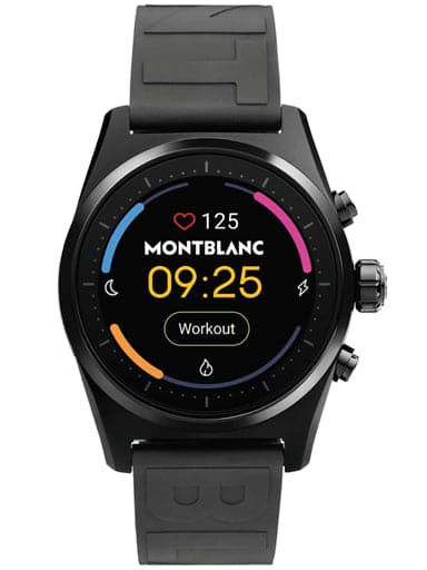 Montblanc Summit Lite Smartwatch - Black with Rubber Strap MB128408 - Kamal Watch Company