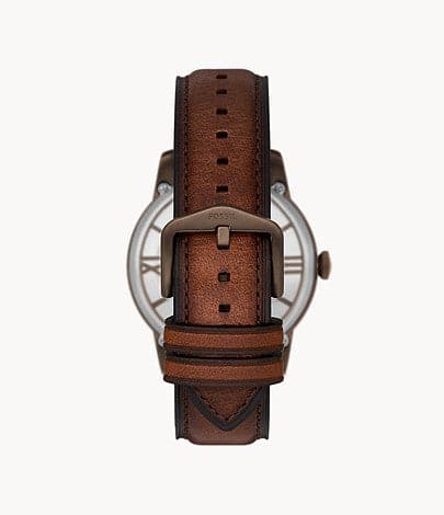 FOSSIL Townsman Automatic Brown Eco Leather Watch ME3225I - Kamal Watch Company