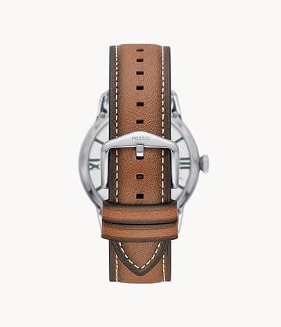 FOSSIL Townsman Automatic Tan Eco Leather Watch ME3234I - Kamal Watch Company
