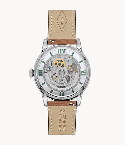 FOSSIL Townsman Automatic Tan Eco Leather Watch ME3234I - Kamal Watch Company