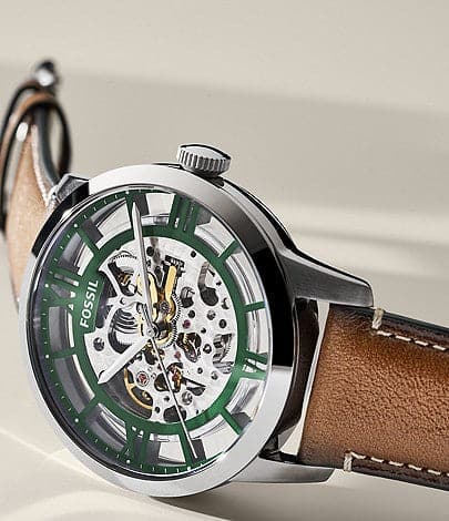 FOSSIL Townsman Automatic Tan Eco Leather Watch ME3234I - Kamal Watch Company