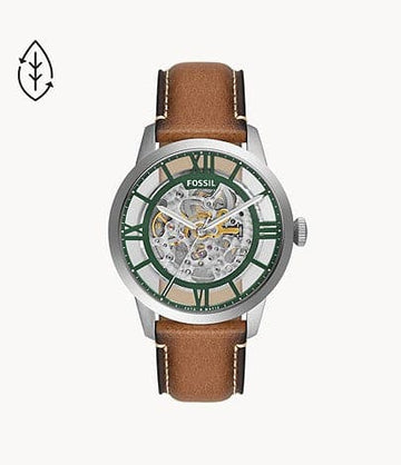 FOSSIL Townsman Automatic Tan Eco Leather Watch ME3234I - Kamal Watch Company