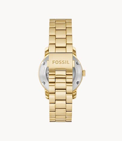 Fossil Fossil Heritage Automatic Gold-Tone Stainless Steel Watch ME3235 - Kamal Watch Company