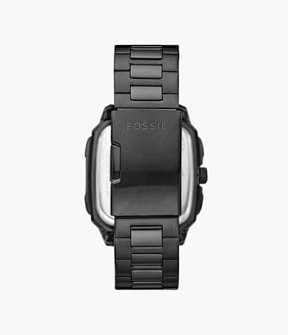 FOSSIL Inscription Automatic Black Stainless Steel Watch ME3238 - Kamal Watch Company