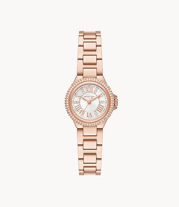 Michael Kors Petite Camille Three-Hand Rose Gold-Tone Stainless Steel Watch MK3253 - Kamal Watch Company