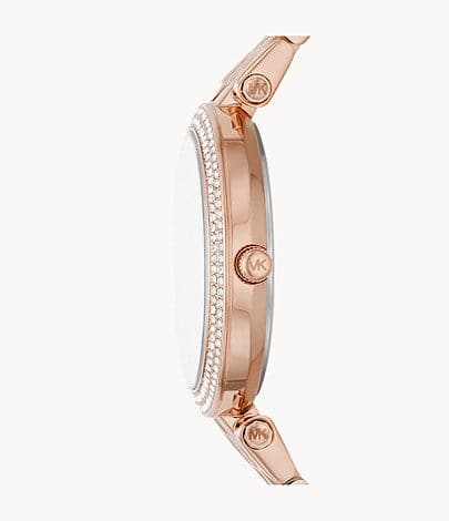 Michael Kors Darci Three-Hand Rose Gold-Tone Stainless Steel Watch MK4592 - Kamal Watch Company