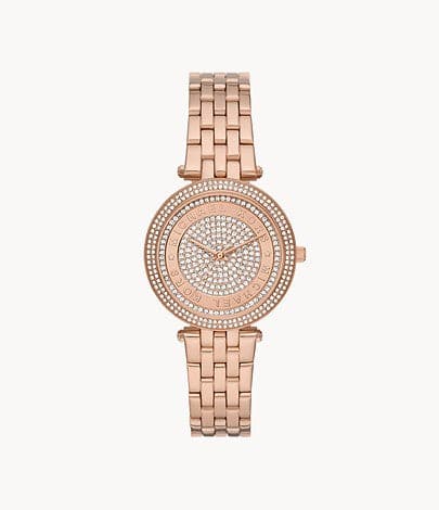 Michael Kors Darci Three-Hand Rose Gold-Tone Stainless Steel Watch MK4592 - Kamal Watch Company