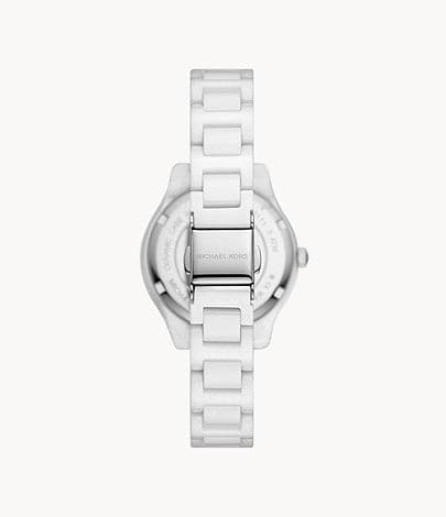 Michael Kors Liliane Three-Hand White Ceramic Watch MK4649I - Kamal Watch Company