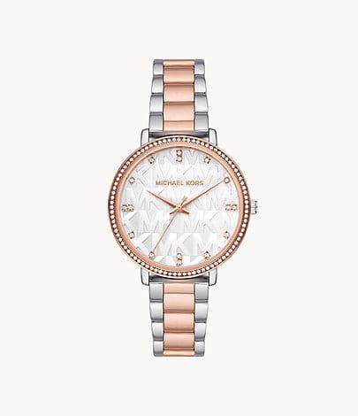 Michael Kors Pyper Three-Hand Two-Tone Alloy Watch MK4667I - Kamal Watch Company