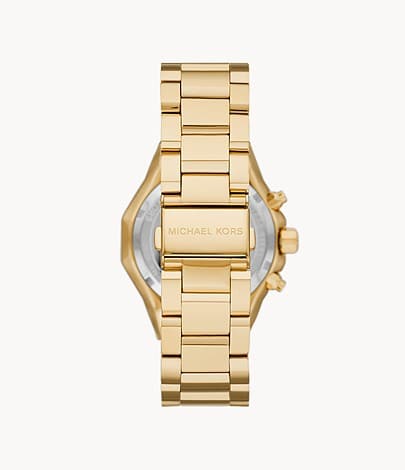 Michael Kors Raquel Chronograph Gold-Tone Stainless Steel Watch MK4690I - Kamal Watch Company