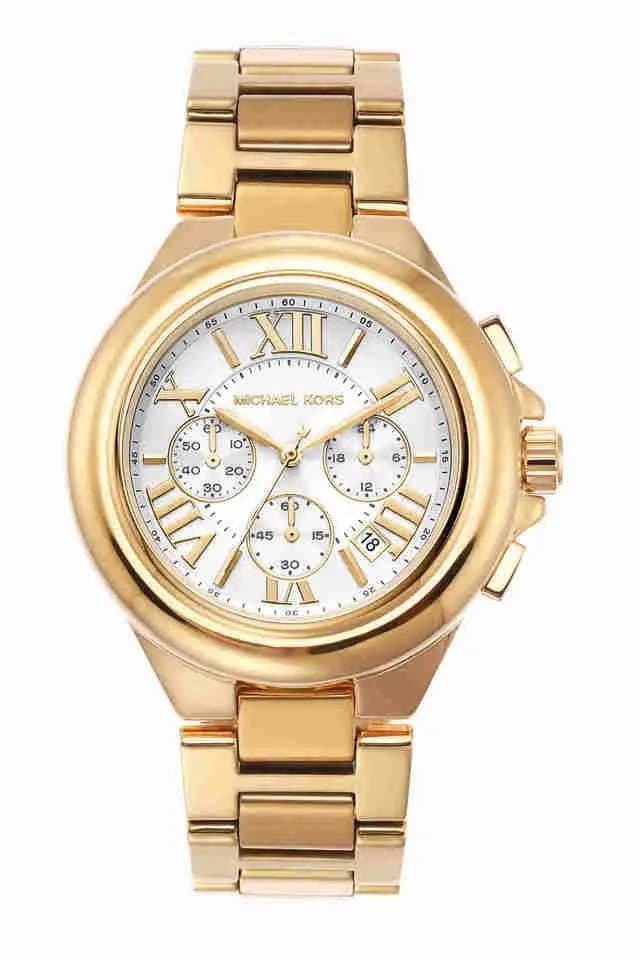 Michael Kors Camille Chronograph Gold-Tone Stainless Steel Watch