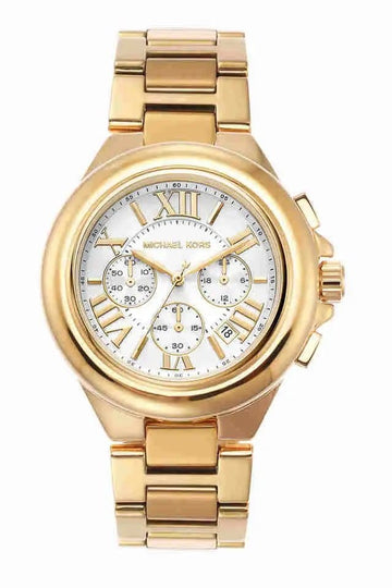 Michael Kors Camille Chronograph Gold-Tone Stainless Steel Watch - Kamal Watch Company