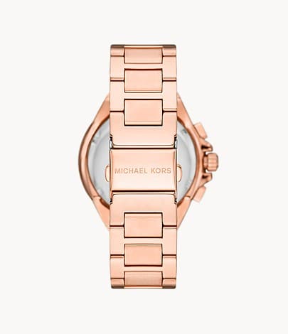 Michael Kors Camille Chronograph Rose Gold-Tone Stainless Steel Watch MK7271I - Kamal Watch Company