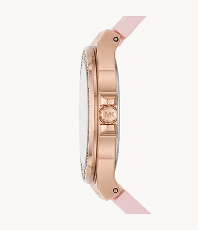 Michael Kors Mini-Lennox Three-Hand Blush Silicone Watch MK7282I - Kamal Watch Company