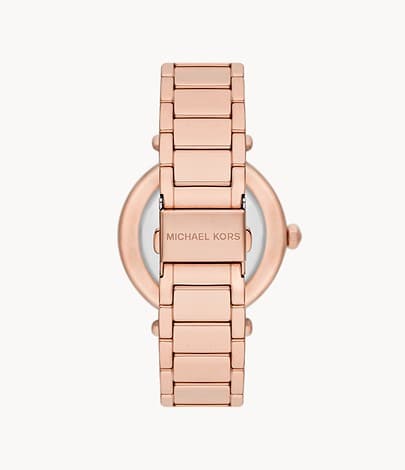 Michael Kors Parker Three-Hand Rose Gold-Tone Stainless Steel Watch MK7286I - Kamal Watch Company