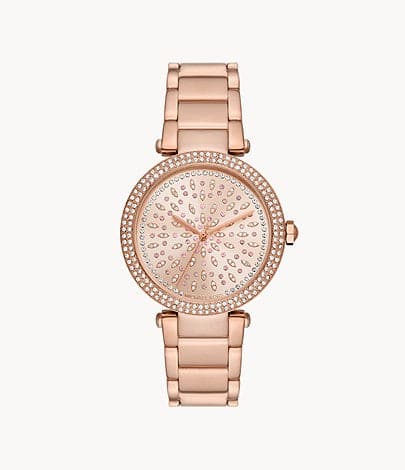 Michael Kors Parker Three-Hand Rose Gold-Tone Stainless Steel Watch MK7286I - Kamal Watch Company
