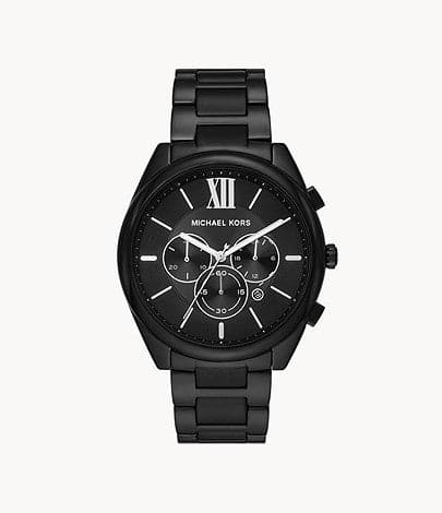 Michael Kors Langford Chronograph Black Stainless Steel Watch MK8993I - Kamal Watch Company