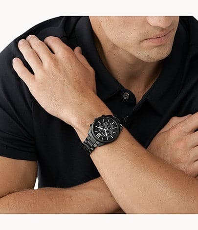 Michael Kors Langford Chronograph Black Stainless Steel Watch MK8993I - Kamal Watch Company