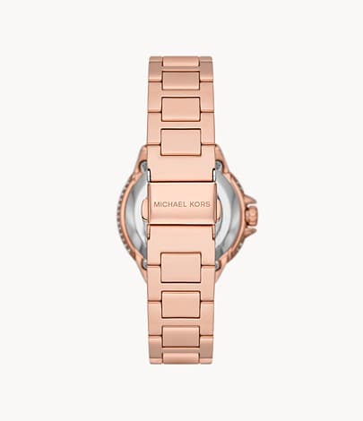 Michael Kors Mini-Camille Automatic Rose Gold-Tone Stainless Steel Watch MK9051 - Kamal Watch Company