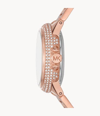 Michael Kors Mini-Camille Automatic Rose Gold-Tone Stainless Steel Watch MK9051 - Kamal Watch Company